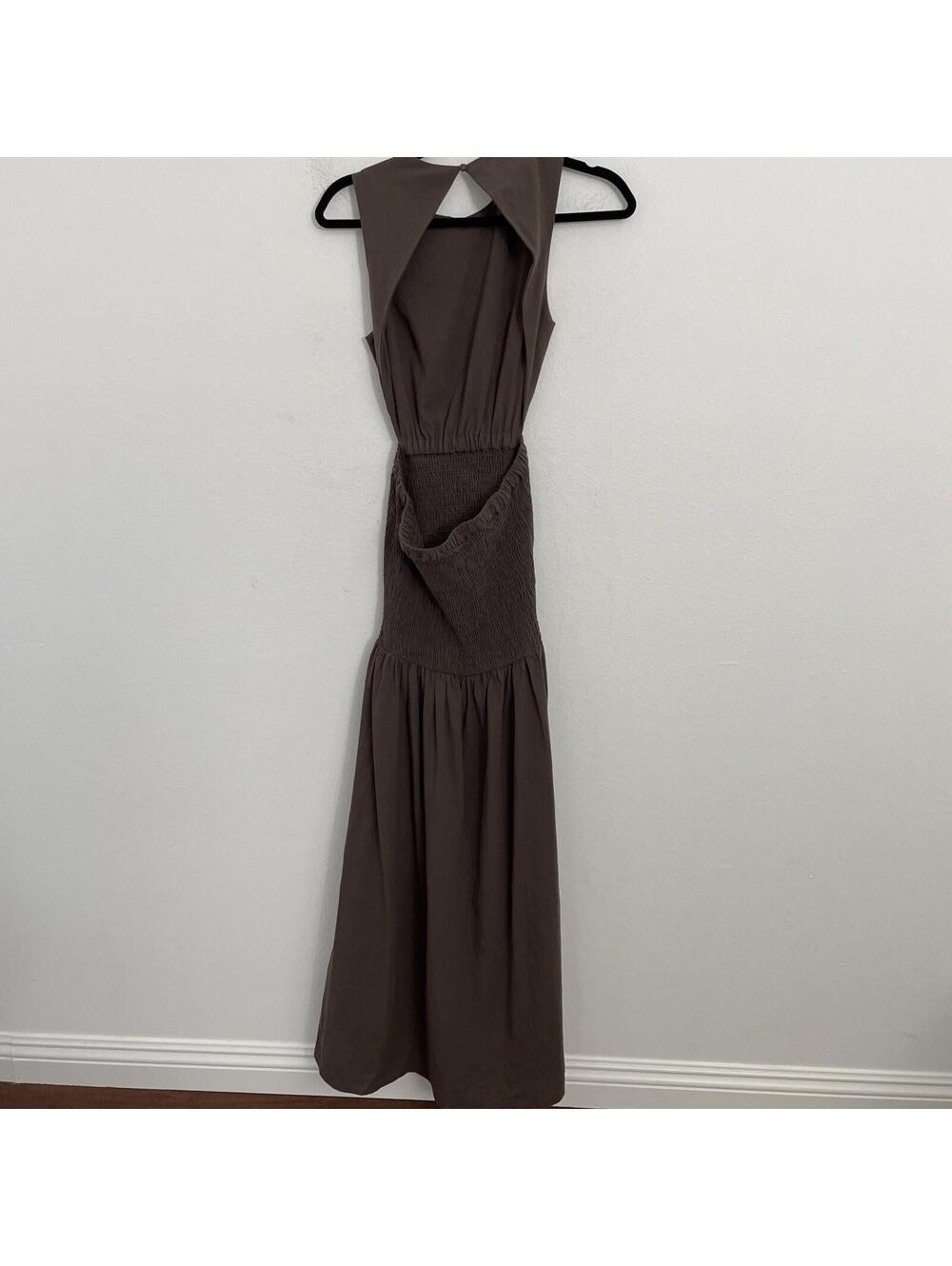 Revolve SNDYS Lottie Maxi Dress chocolate brown size M NWT $78msrp - Picture 3 of 6